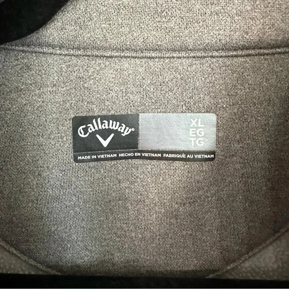 Callaway Men's Long Sleeve Golf Performance Full Zip Jacket Size XL GUC